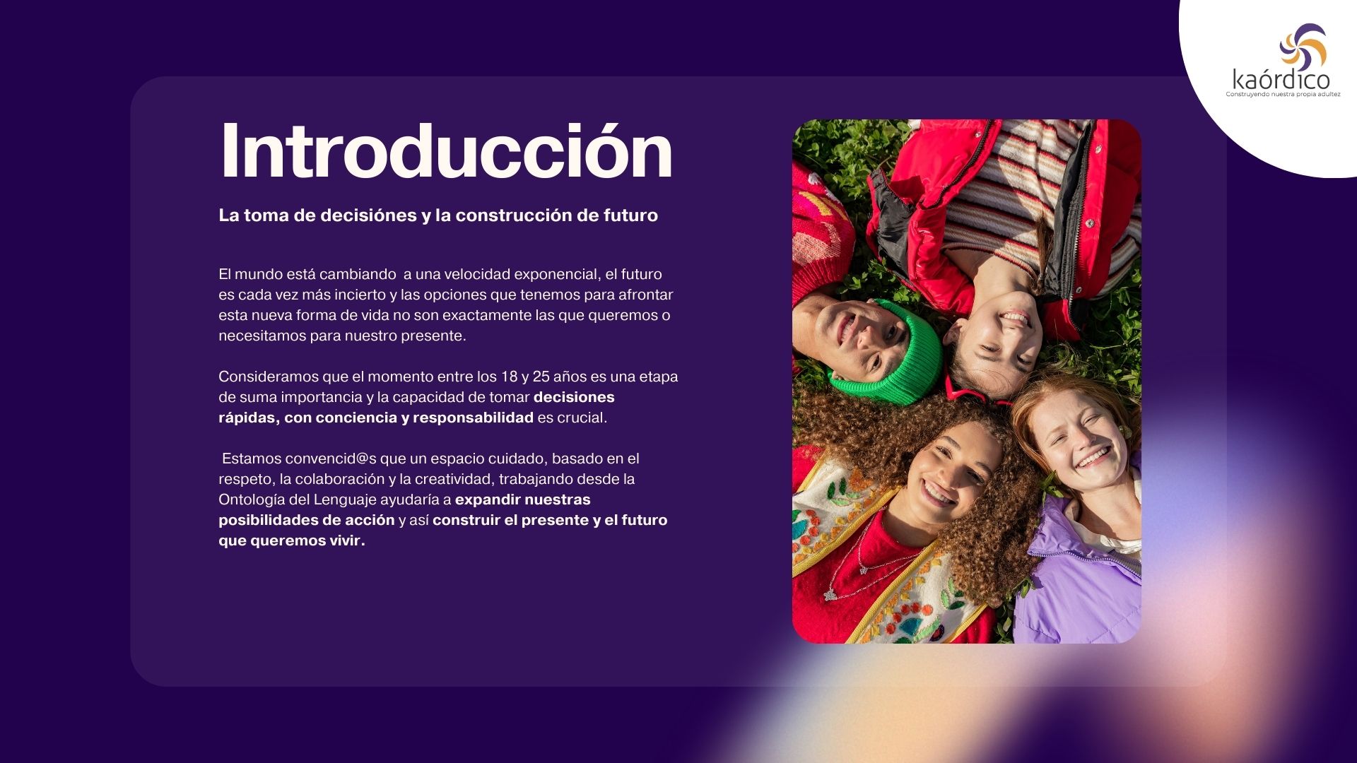 Taller toma de decisiones y construcción de futuro Taller toma de decisiones y construcción de futuro